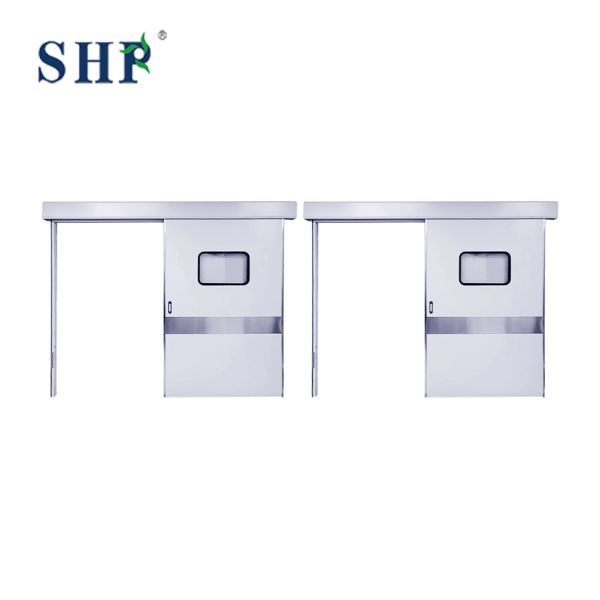 Thermal Insulation Cleanroom Sliding Door Stainless Steel For Medical Cleanroom Customized Color