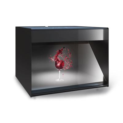 Trade Show 3D Holographic Display 1 Side 180 Degree 22 Inch Sheet Metal Holocube