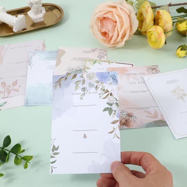 Invitations imprimées sur mesure pour les mariages, les douches de mariée et les anniversaires
