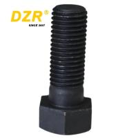 Excavator Attachment Black Low Wear And Tear Hexagon Track Bolt 0S1973 9F9522