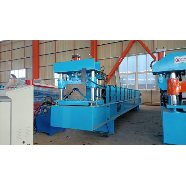 Metal Roof Tile Ridge Cap Rollformers With Hydraulic Pressing And Cutting