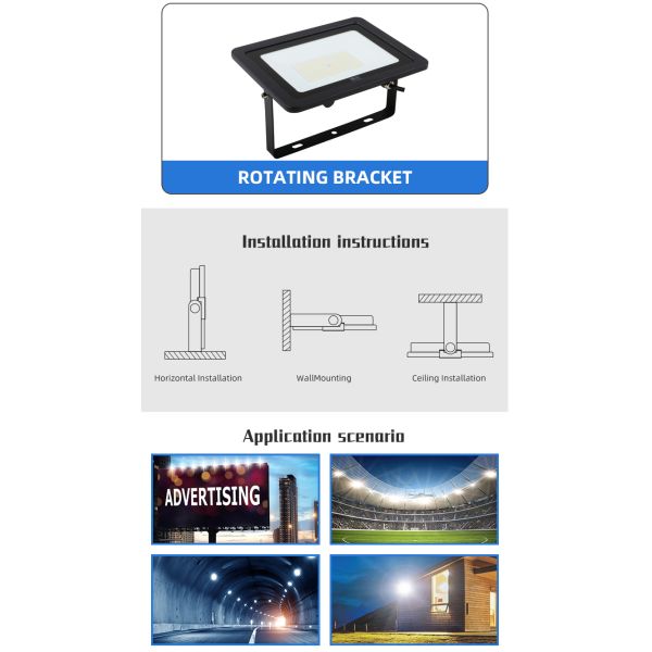 Power Factor 90% High Mast Led Flood Light for Logistic Airport Stadium Projector Lamp