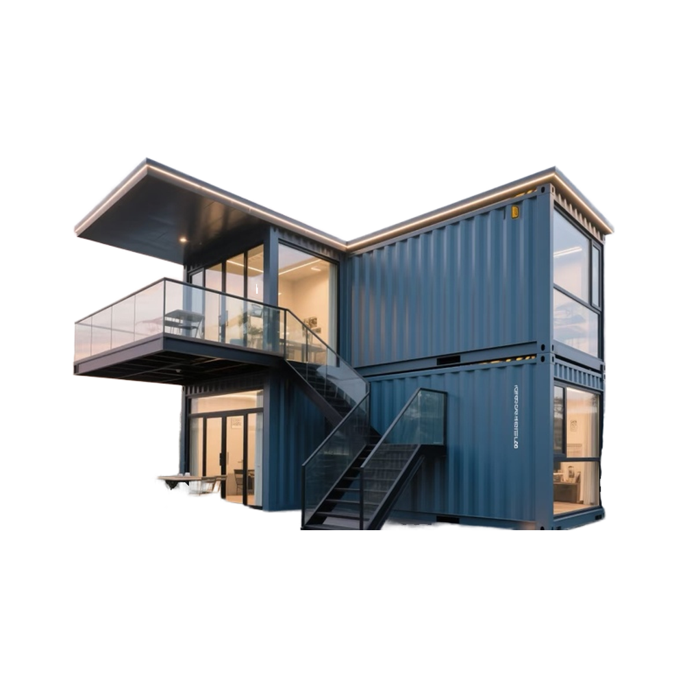 Customized 20FT/40FT Breathable Metal Sandwich Panel Structure Mobile Living Container House for Office Environmental Protection