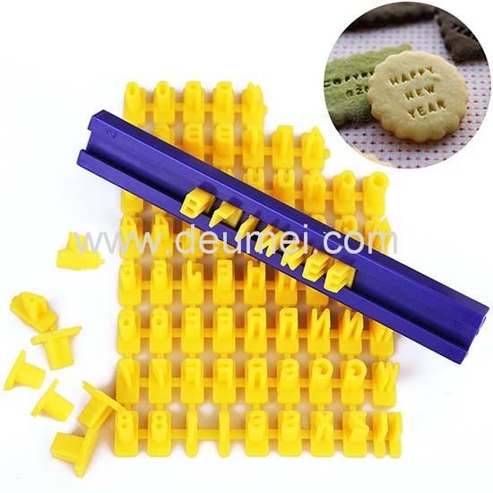 Hot Sale FDA Standard Food Grade Alphabet Numblers Cookie Biscuit Stamp Cutter Decorative