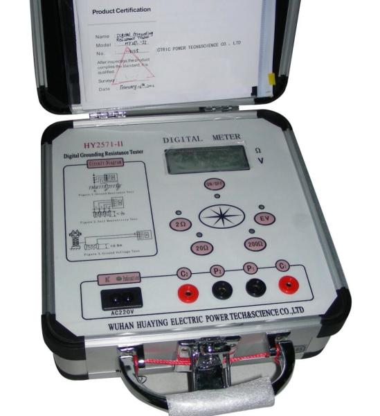 Light Weight Low Resistance Digital Earth Resistance Tester With ISO Approve