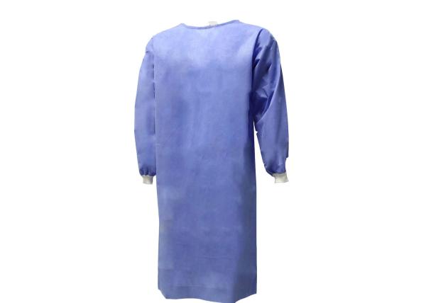Vestido de emenda ultrassônico descartável unisex de SMS+PE 53GSM com laços
