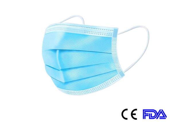 Anti Fog 3 Ply Face Mask , 3 Ply Disposable Face Mask Air Pollution Protection