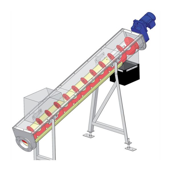 Customized Stainless Steel Heat Resistant Screw Auger Conveyor for Industrial Applications