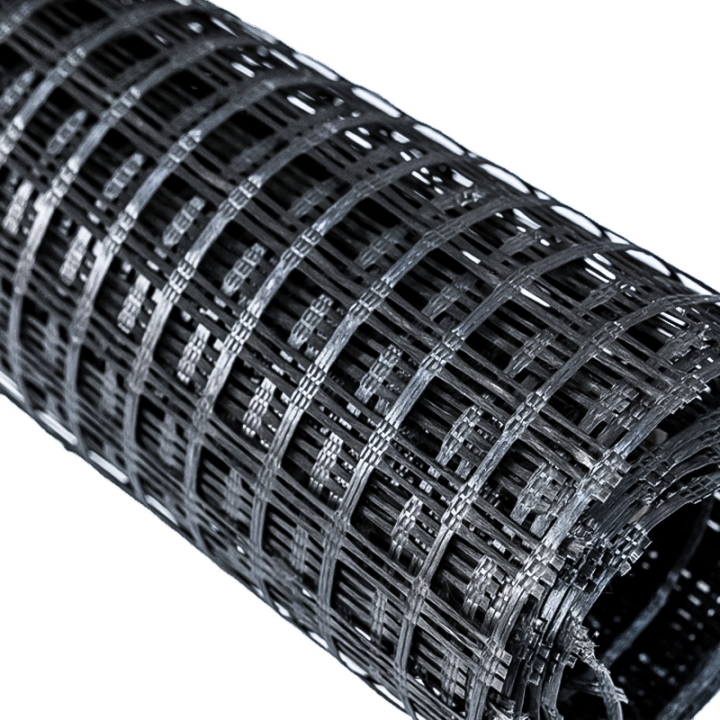 Bitumen Coated 50-50KN/M Fiberglass Geogrids Parking Lot Asphalt Pavement Reinforcement