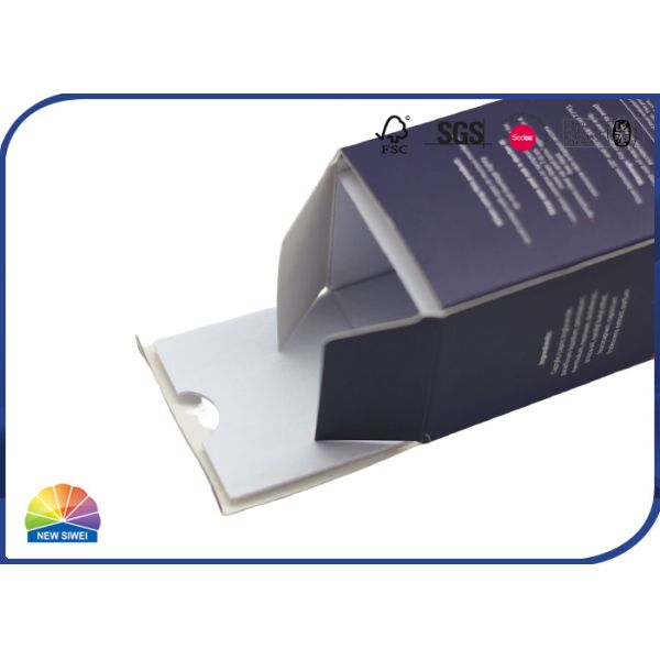 Упаковка масла личной заботы двойного штепселя коробки коробки складчатости сини океана упаковывая