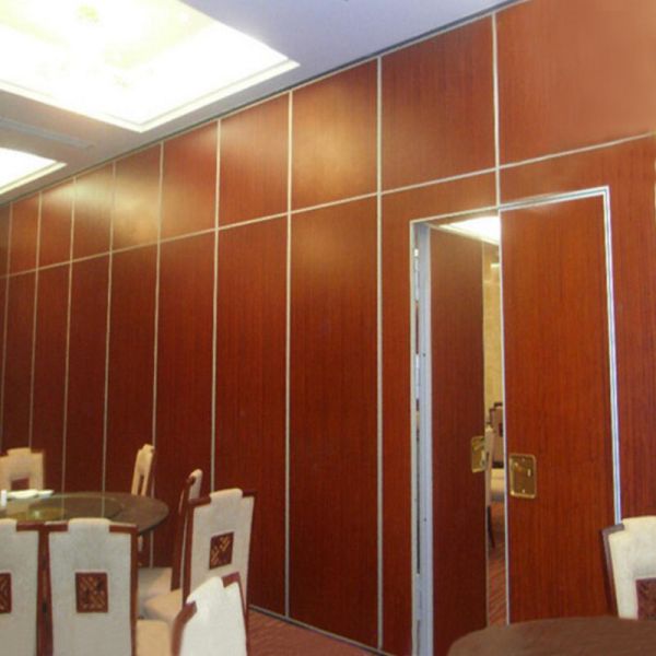 Commercial Movable Aluminum Office Sliding Partition Walls With Smooth Arc-Shaped Frame