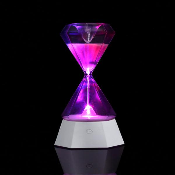 Indoor Wedding Favors Hourglass Custom Diamond Shape Decorate Sandglass With Sliver Sand  GK-SD01