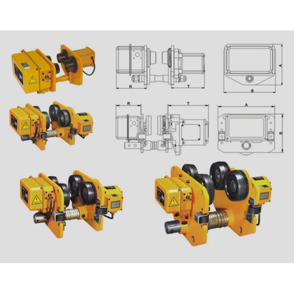 Легкие электрическая лебедка установки/вагонетка крана с 0.5т к емкости 5т