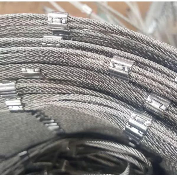 Ferrule Diamond Stainless Steel Wire Rope Mesh Netting for Balustrade