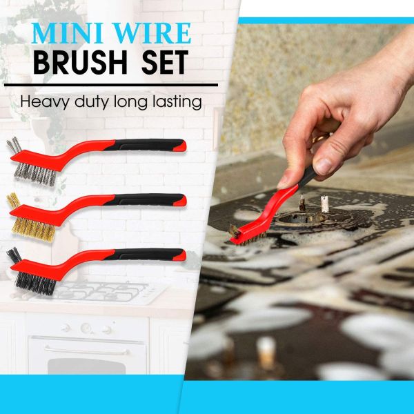 6 Pieces Mini Wire Cleaning Brush For Detailing Crimped Scratch