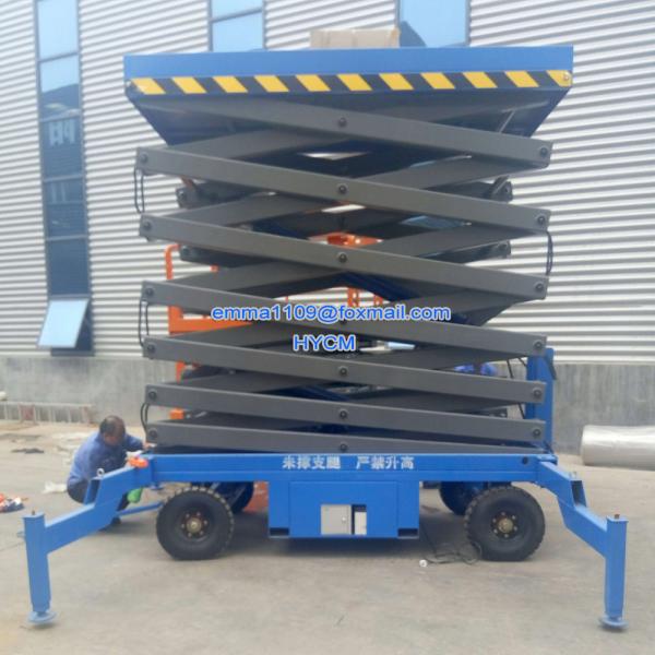 500kg SJY0.5-6 Scissor Working Platform 8m Working Height Hydraulic Climbing Type