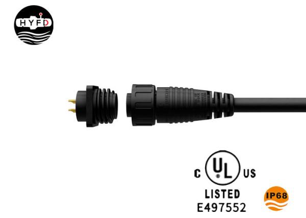 O homem dianteiro 300V 6A de 4 Pin Waterproof o conector da montagem do painel
