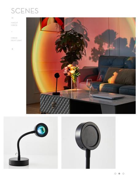 Sunset Projection Lamp Night Light Background Light Modern USB Lamp Sunset Light For Decoration Photography
