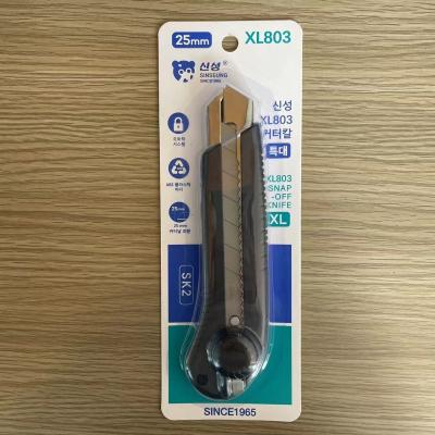 25mm Black Snap Off Utility Knife For Cutting Scraping Trimming