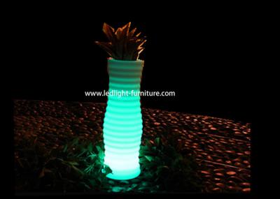 Potenciômetros de flor de incandescência conduzidos impermeáveis exteriores, plantadores iluminados do jardim 