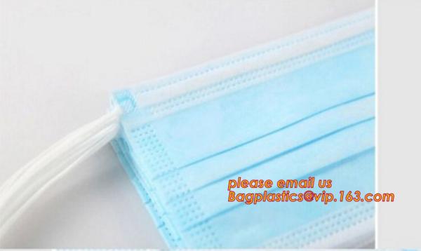 Medical grade protect dust face mask disposable 3 ply paper mask,non-woven face mask in general medical Individual Packi