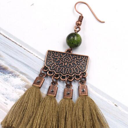 Fashion Bohemian Tassel Earrings Drop Earrings