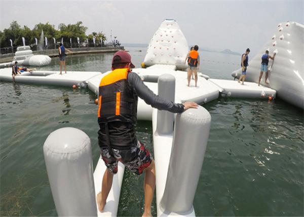 Nontoxic Outdoor Commercial Inflatable Water Park Unique Modern Design