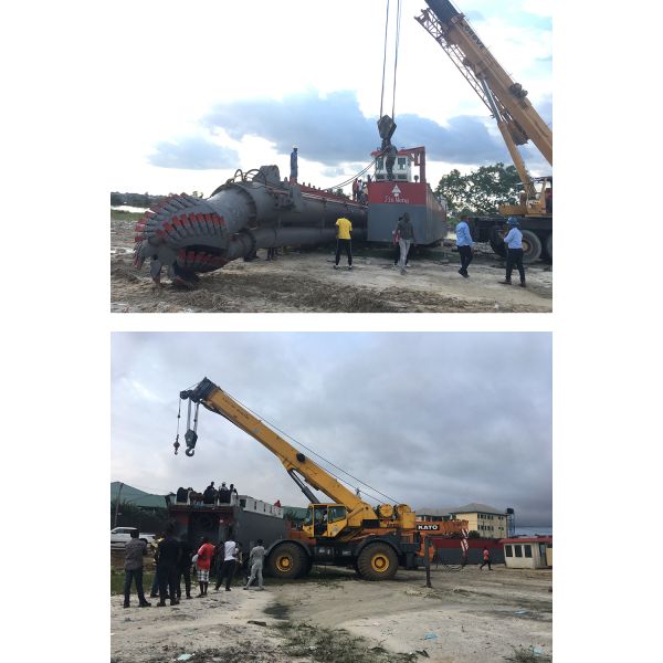 River Desilting Cutter Suction Dredger Boat 4000m3 Water Flow Hydraulic