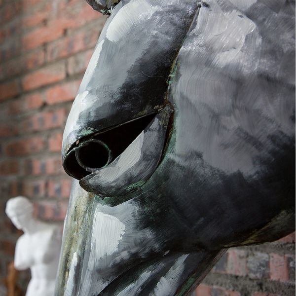 ISO9001 Certification Abstract Outdoor Metal Sculpture 500cm For Decoration