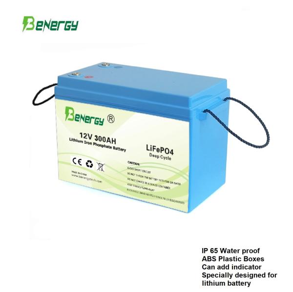 12V 300AH LiFePO4 Deep Cycle Battery with IP65 Protection and Bluetooth Function for Solar Systems & Boats