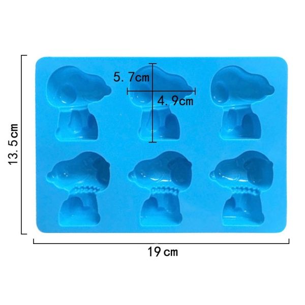 3D Eco-Friendly Reusable Silicone Animal Mould Irregular Snoopy Shape for Easy Cake Baking at Children's Birthday Parties
