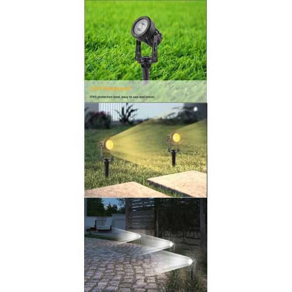 IP65 Solar Lawn Lights LED Outdoor Landscape Garden Solar Powered Highlight Spotlights