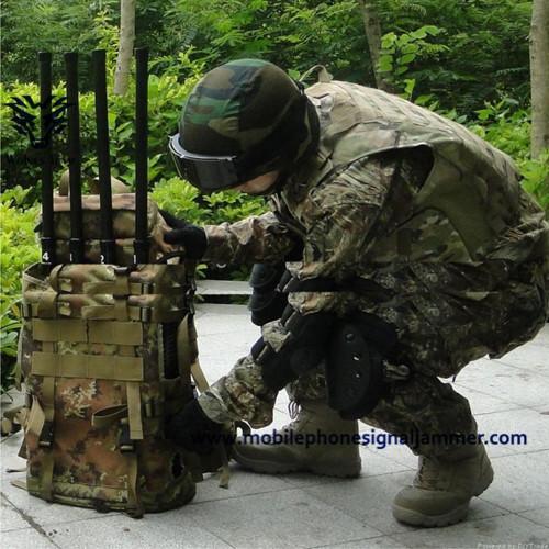 Military High Power EOD Backpack WIFI GPS Cell Phone Signal Jammer Manpack RF Jammer
