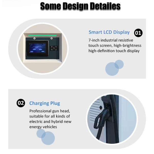 Cargador de automóviles eléctricos de corriente continua para vehículos eléctricos Ocpp 1.6J CE OEM