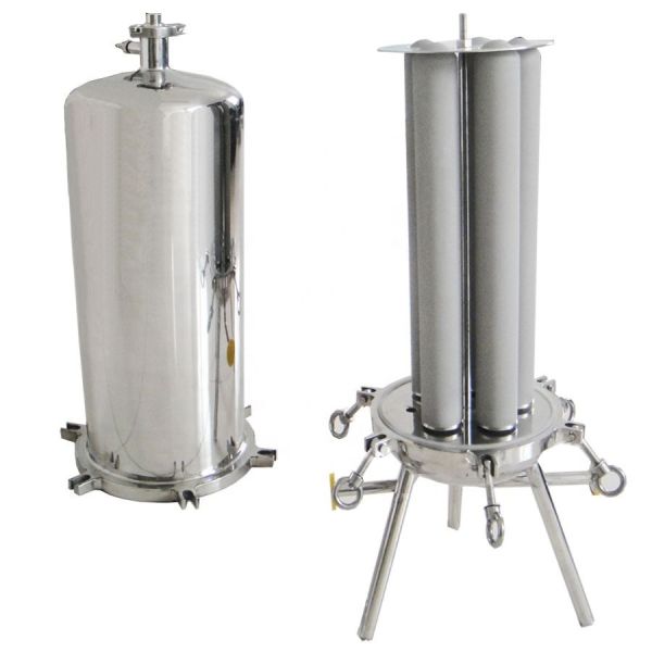 25KG Weight Food Grade Stainless Steel Water Filter Housing with Titanium Stick Filter