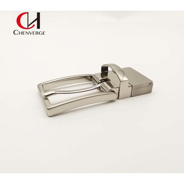 OEM Zinc Alloy Reversible Belt Buckles Replacement Thickness 5mm