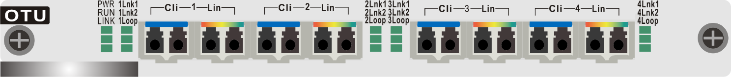 DWDM-передача 8*SFP+ многоскоростной OTU-транспондер 1/2/4/8/10G Muxponder board