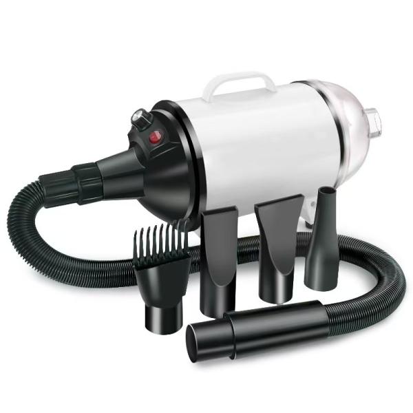 2 in 1 Pet Hair Dryer Vacuum 2100W Pet Grooming Equipment with Stepless Wind Speed Level