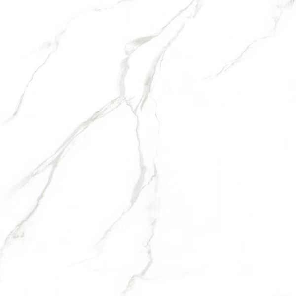 600x600mm Ivory Glossy Natural Stone Effect Porcelain Tile