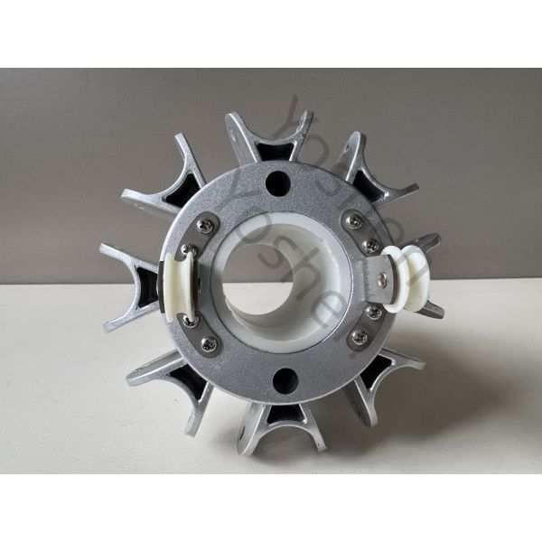Heavy Duty Replacement Hub One Piece Alloy with Pulleys for 8 Rib Central Pole Umbrella