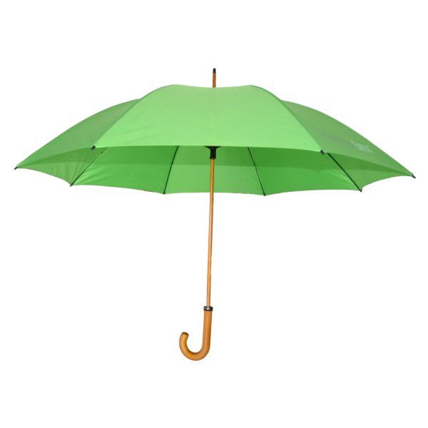 30 Curved Wooden Handle Straight Golf Umbrella For Outdoor Use Custom Made