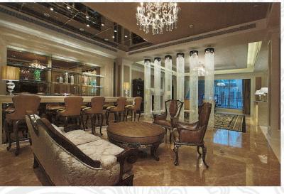 Luxury Hotel Living Furniture,Leather Sofa Set,Coffee Table,Barchair,SR-028