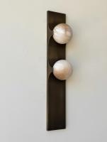 Le pont Allied Maker Sconce moderne en alabaster longue lumière murale 18'H