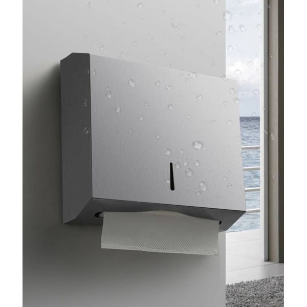 Wall Mounted Commercial Bathroom Hand Towel Dispenser Stainless Steel 304 Material