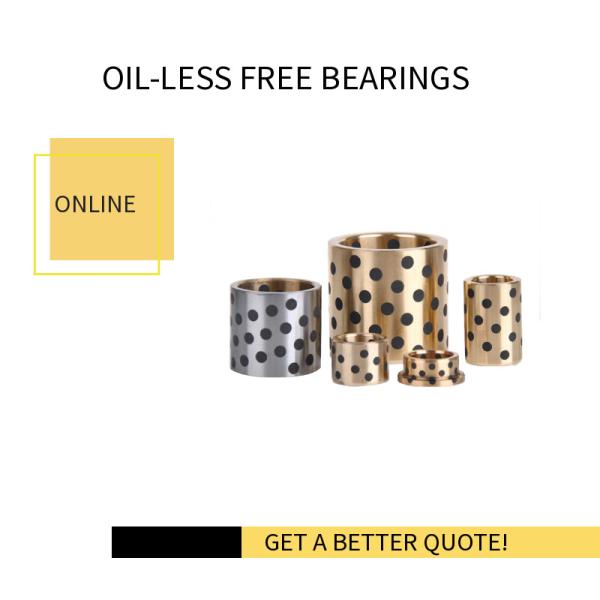 Solid Lubricated Graphite Copper Bushing Oil Free Bushing Outer Diameter 60 Inner Diameter 50