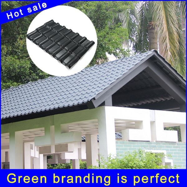 Lámina para tejado de resina ASA Onda Bambú Española 2.5mm 1050mm de ancho