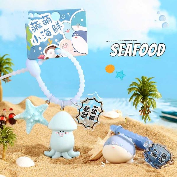 Ручная сумочка Заклинания Морская рыба Мультсериал Ключевая цепочка Каваи Ключевые цепочки для животных для девочек и женщин