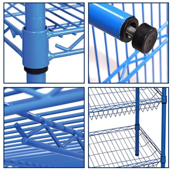 ODM 80 kg/couche Étagères de rangement en fil métallique pour cuisine