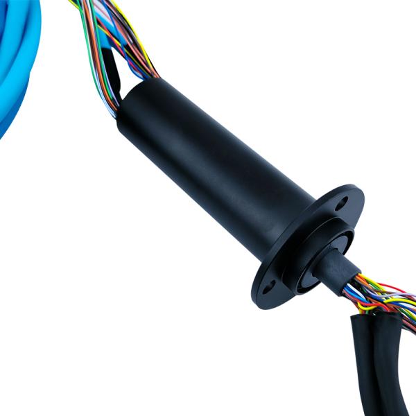 32 vías de alimentación y 2 vías de red Gigabit anillo de deslizamiento de 25 mm OD carcasa de aleación de aluminio
