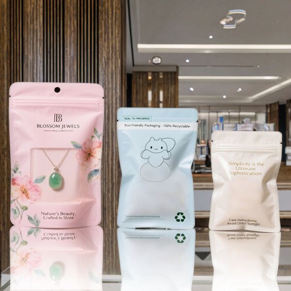 Customized Size Plastic Bag Packaging Reusable Recyclable Holograph Mylar Bag for Bracelets Jewelry Aluminum Foil Bag